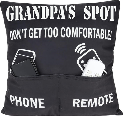 Best Grandpa Gifts Throw Pillow Cover for Christmas  Birthday